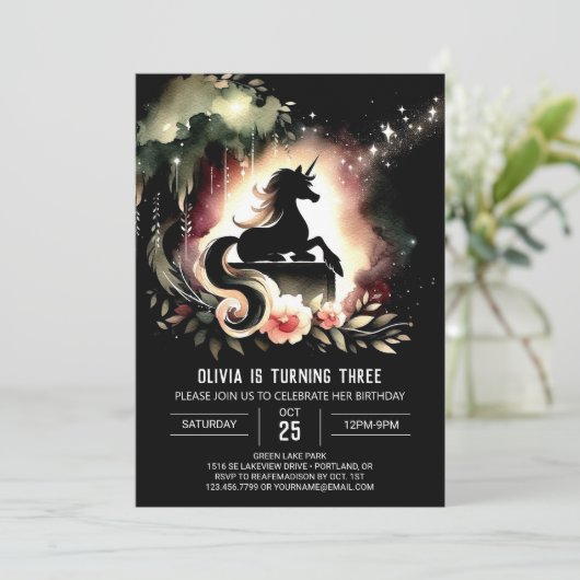 ウィムシーウッドランドホース誕生日 招待状 (スタンド正面)