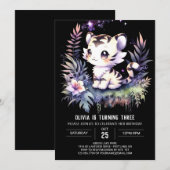 ウィムシーエレガントタイガー誕生日 招待状 (正面/裏面)