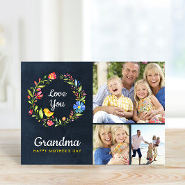 ウィムシーガーデンリース母の日のフォトカード カード