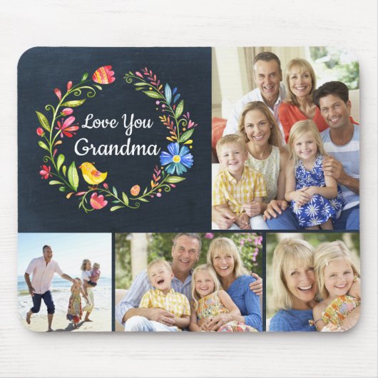 ウィムシーガーデンリース母の日の写真ギフト マウスパッド (正面)