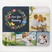 ウィムシーガーデンリース母の日フォトギフトマウス マウスパッド (正面)