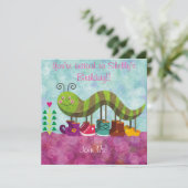 ウィムシーキャタピラーキッズ招待状 招待状 (スタンド正面)