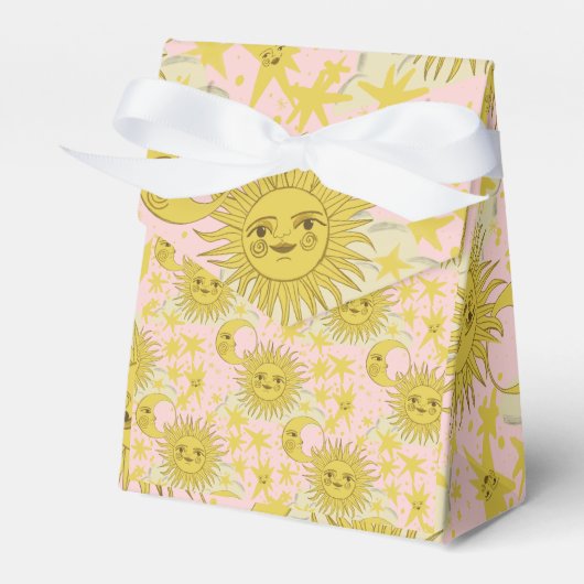 ウィムシーゴシックサンシャインギフトボックス – シテラルピンク フェイバーボックス (正面サイド)