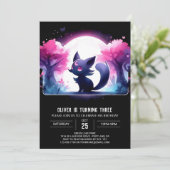 ウィムシースイートキャット誕生日 招待状 (スタンド正面)