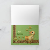 ウィムシーチキンコラージュCC0847ハッピーイースター シーズンカード (内部)