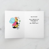 ウィムシーハニークイーンビーハッピーティー60誕生日 カード (内部)