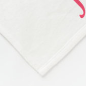 ウィムシーパーソナライズされたピンクのカップケーキブランケット フリースブランケット (角)