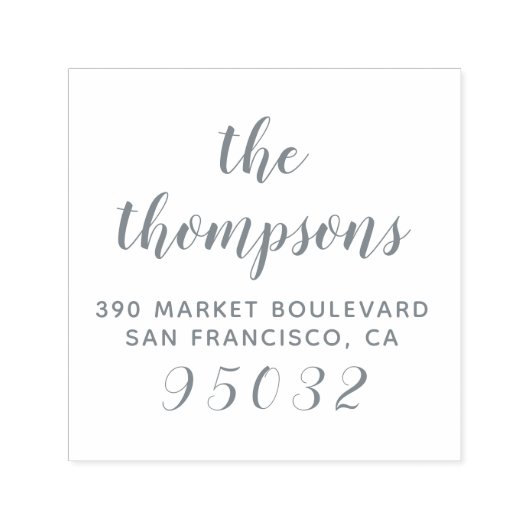 ウィムシーファミリーネームカスタム差出人住所 セルフインキングスタンプ (デザイン)