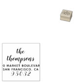 ウィムシーファミリーネームカスタム差出人住所 ラバースタンプ (押印)