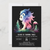 ウィムシーファンタジーライオン誕生日 招待状 (正面)