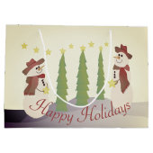 ウィムシーフェスティバル雪だるま ラージペーパーバッグ (裏面)