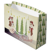 ウィムシーフェスティバル雪だるま ラージペーパーバッグ (裏面アングル)