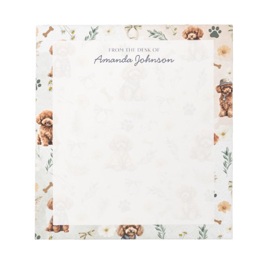 ウィムシープードルピッツズ2 ノートパッド (正面)