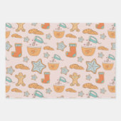 ウィムシーベーキングデザイン、クッキーとビスケット ラッピングペーパーシート (正面)