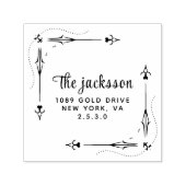 ウィムシーボタニカルファミリーネーム&差出人住所 セルフインキングスタンプ (デザイン)