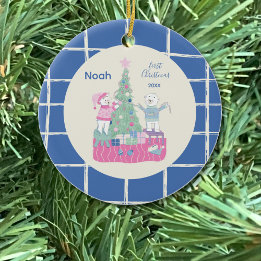 ウィムシーポーラ飾ベアーズツリーオーナメント セラミックオーナメント