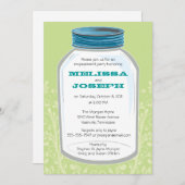 ウィムシーメイソンジャー婚約パーティ 招待状 (正面/裏面)