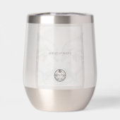 ウィムシーモダンドルフィン写真を追加モノグラムタンブラー (背面)