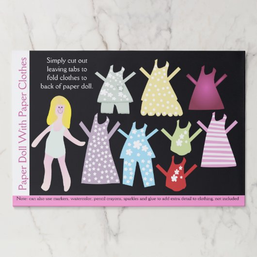 ウィムシーリトル紙ドールラージティアウェイ紙パッド ペーパーパッド (正面)