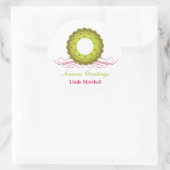 ウィムシーリースとベリーズホリデーステッカー ラウンドシール (バッグ)