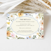 ウィムシーヴィンテージパステル結婚フローラズ詳細 エンクロージャーカード