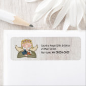 ウィムシー初期のカントリーエンジェル差出人住所 ラベル (インサイチュ)