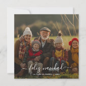 ウィムシー書道フェリズNavidadクリスマスレッド シーズンカード (正面)