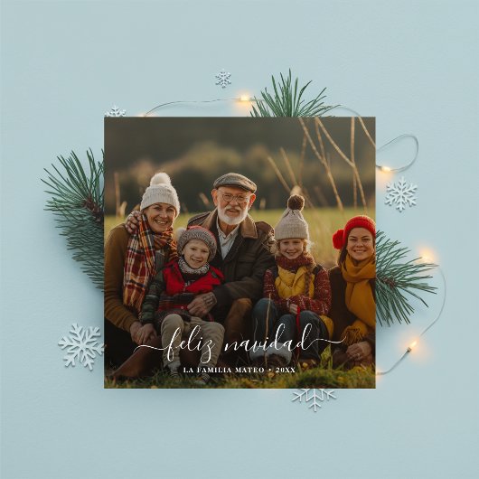 ウィムシー書道フェリズNavidadクリスマスレッド シーズンカード