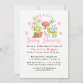 ウィムシー童話春ガーデンベビーガールシャワー 招待状 (正面)