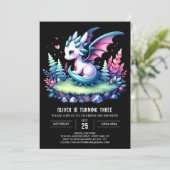 ウィムシー自然ドラゴン誕生日 招待状 (スタンド正面)