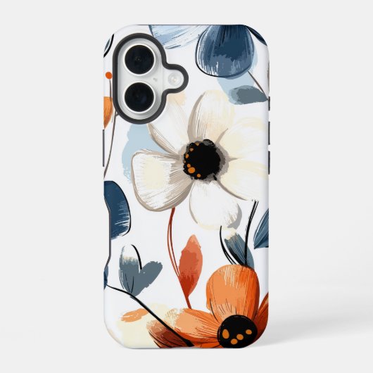 ウィムシー花びら – コテージコアフォンケース iPhone 16ケース (裏面)