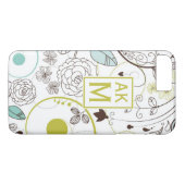 ウィムシー花パターンモノグラムiPhone 7プラスケース Case-Mate iPhoneケース (裏面(横))