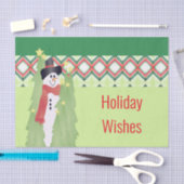 ウィムシー雪だるまアクセント 薄葉紙 (クラフト)