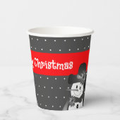 ウィムシー雪だるまデザインクリスマス 紙コップ (裏面)
