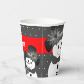 ウィムシー雪だるまデザインクリスマス 紙コップ (右)
