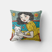 「ウィムシー・ピロー：キース・ハリンインスパイア クッション (正面)