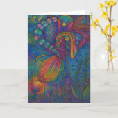 ウィムジカルなグリーティングカード カード (黄色い花)