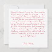 ウィムジカルなバレンタインデーのバグハート カード (裏面)