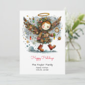 ウィムジカルエンジェルとハッピーホリデー シーズンカード (スタンド正面)