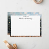 ウィムジカルゴースト パーソナライズドネーム ハロウィン ノートカード (正面/裏面インサイチュ)