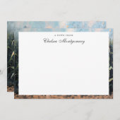 ウィムジカルゴースト パーソナライズドネーム ハロウィン ノートカード (正面/裏面)