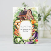 ウィムジカルベジーズ ファーマーズマーケット 誕生日 サンキューカード (スタンド正面)