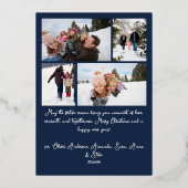 ウィムジカル イラスト クリスマス 5枚の写真 箔シーズンカード (裏面)