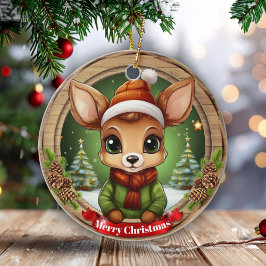 ウィムジカル ウィンター ワンダーランド ウッドランド ワイルドライフ 🦌🎄 セラミックオーナメント