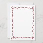 ウィムジカル ドゥードル | ラブに落ちる ブライダルシャワー 招待状 (裏面)