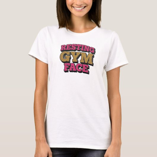 ウィムジカルRESTING GYM FACEビジュアルデザイン Tシャツ (正面)