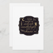 ウィムジゴシックファンタジー 神秘的な森、月、魔法 シーズンカード (正面/裏面)