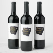 ウィムジゴシック ファンタジー 神秘的な森、月 & 魔法 ワインラベル (ボトル)