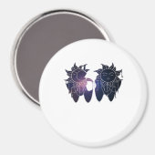 ウィムジゴシック 星空の夜 太陽 月 魔法のような クラシック マグネット (正面/裏面)