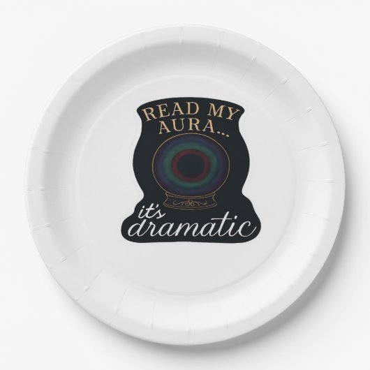 ウィムジゴスファンタジー - 神秘的な森、月 & 魔法 ペーパープレート (正面)